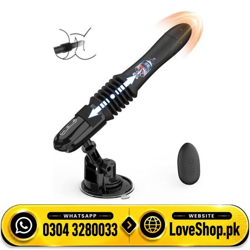 Automatic Thrusting Sex Machine Realistic Dildo With 10 Vibrations & Thrusting Modes
