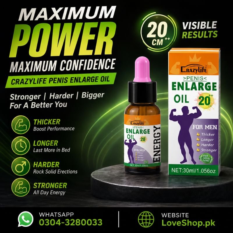 Crazy Life Penis Enlarge Oil For Men In Pakistan
