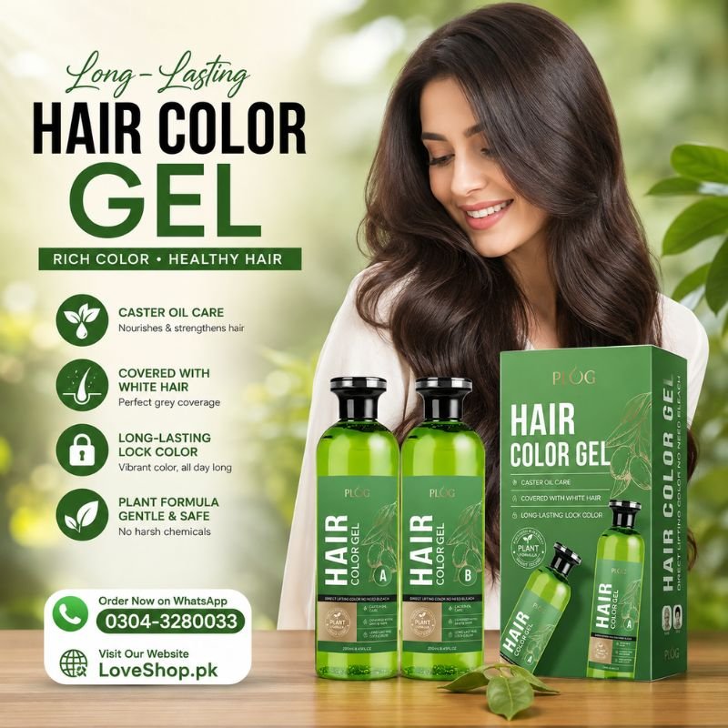 Natural Black Hair Dye Gel