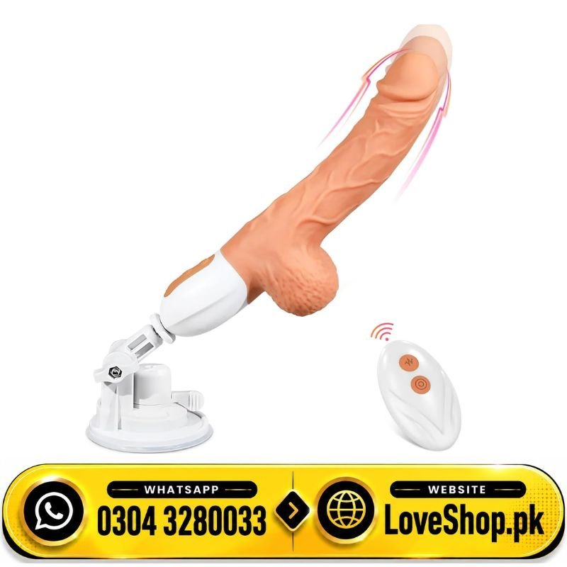 Sex Machine Thrusting Realistic Dildo With 10 Vibrating & Thrusting Modes