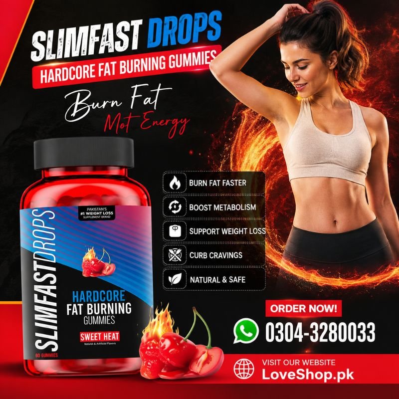 Slim Fast Drops Hardcore Fat Burning Gummies In Pakistan