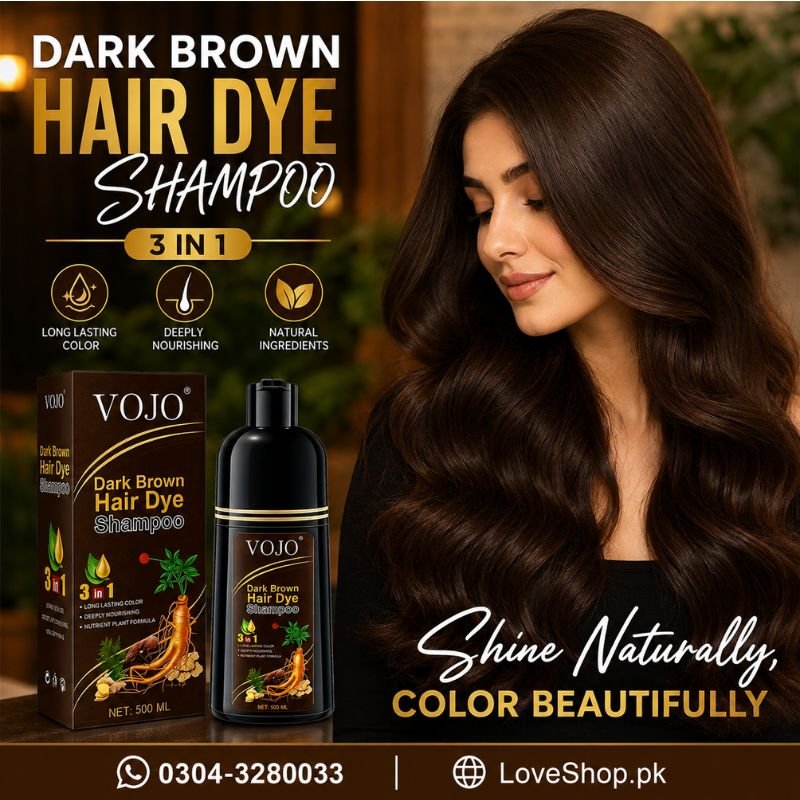 Vojo Dark Brown Hair Dye Shampoo