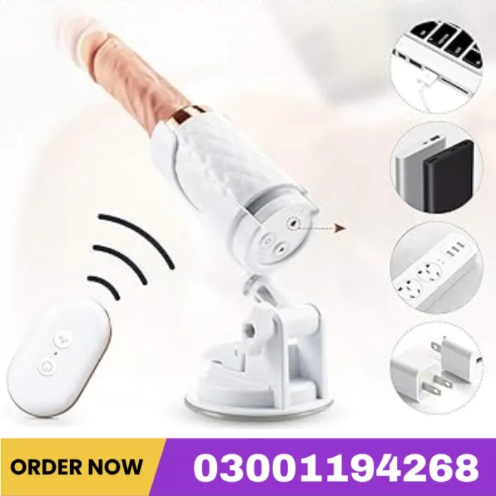 360° Rotation & Thrusting Realistic Dildo Machine with 7 Vibrating & Telescopic Modes