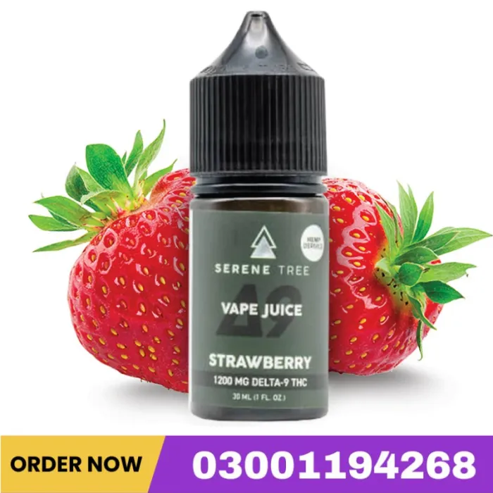 Serene Tree Delta-9 THC Strawberry Vape Juice 1200mg