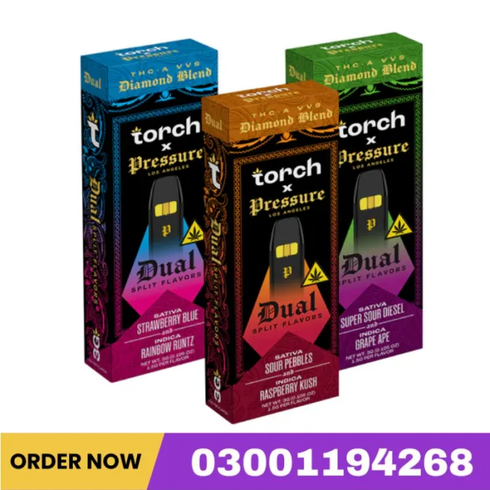 Torch x Pressure LA THCA VVS Diamond Blend Disposable 3G in Pakistan