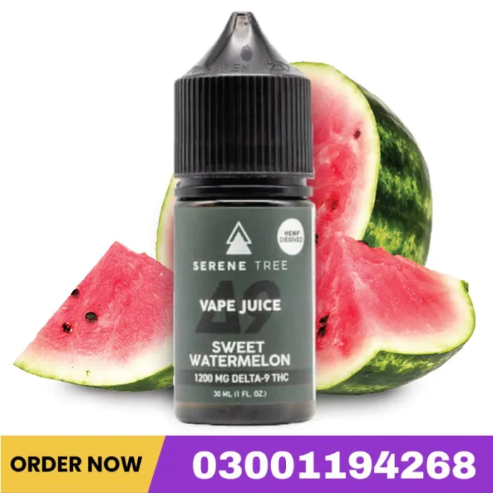 Serene Tree Delta-9 THC Sweet Watermelon Vape Juice 1200mg