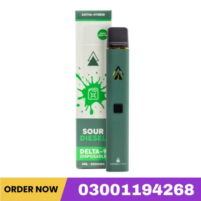 Serene Tree Delta-9 THC Disposable Vape - Sour Diesel 3000mg