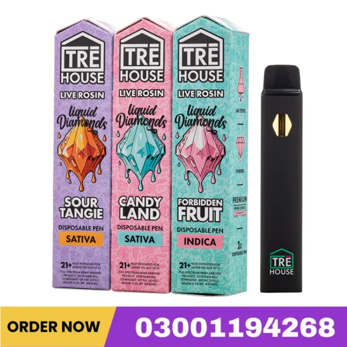 Tre House Live Rosin Liquid Diamonds Disposable 2G