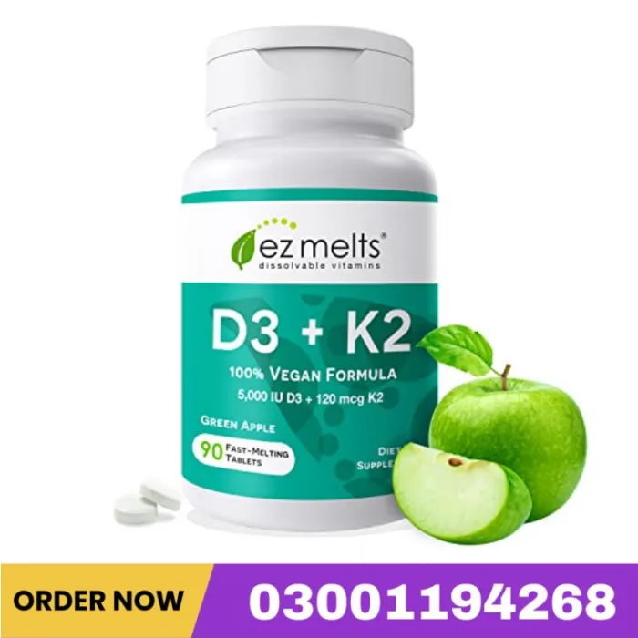 Ez Melts Dissolvable Vitamin D3 K2 5000 Iu Tablets In Pakistan