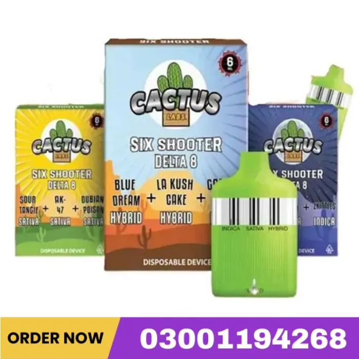 Cactus Labs Six Shooter THC-A Blend Disposable Vape In Pakistan
