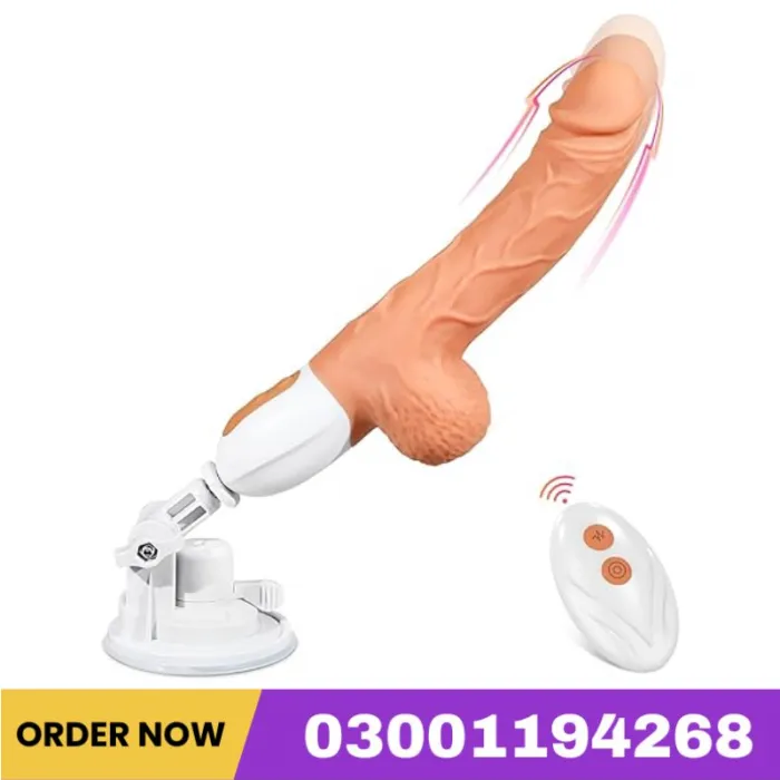 Sex Machine Thrusting Realistic Dildo With 10 Vibrating & Thrusting Modes