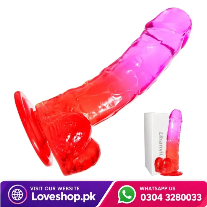 Colorful Flexible G-Spot Silicone Dildo In Pakistan