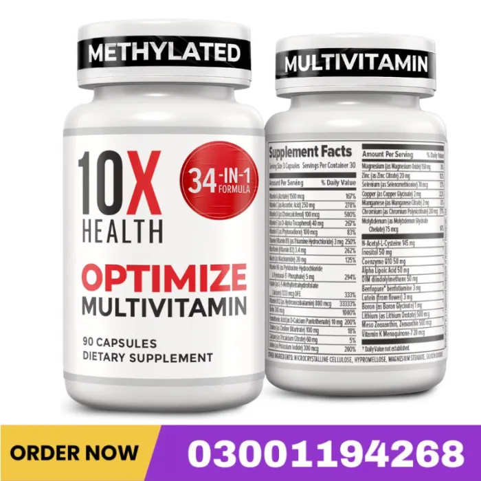 10X Health Optimize Multivitamin For Men & Women Supplements In Pakistan