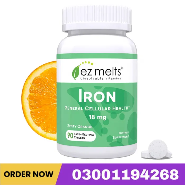Ez Melts Dissolvable Iron 18 Mg Supplement In Pakistan