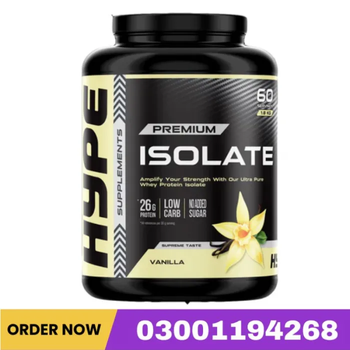 Hype Premium Whey Protein Isolate (Vanilla) 1.8 Kg In Pakistan