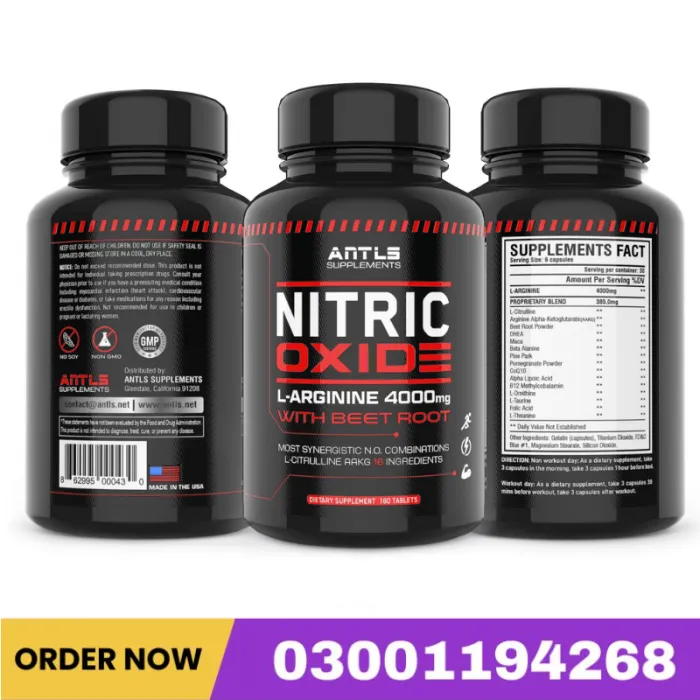 Nitric Oxide L-Arginine 4000mg Capsules In Pakistan