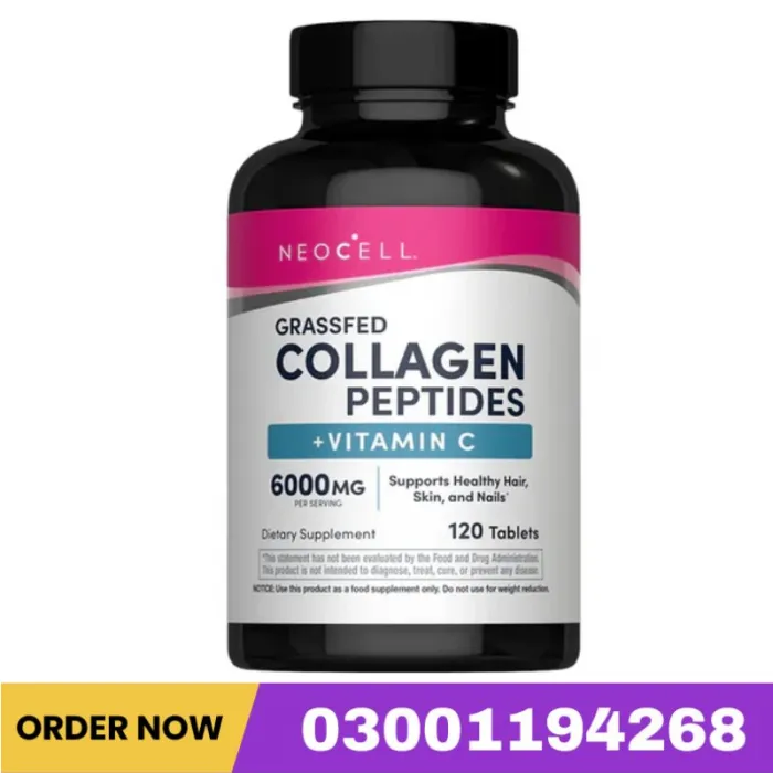 NeoCell Grassfed Collagen Peptides + C 6000mg, 120 Ct