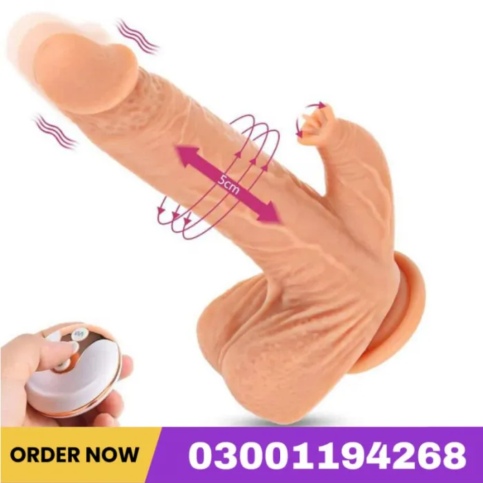 9.8 Thrusting Vibrating Clitoral Dildo