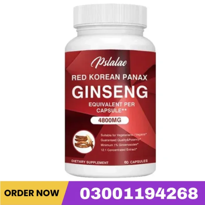 Korean Red Ginseng 4,800mg – Energy & Vitality Boost Price In Pakistan