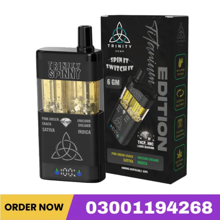 Trinity 6gm Spinny Titanium Edition THCP, HHC Liquid Diamond In Pakistan