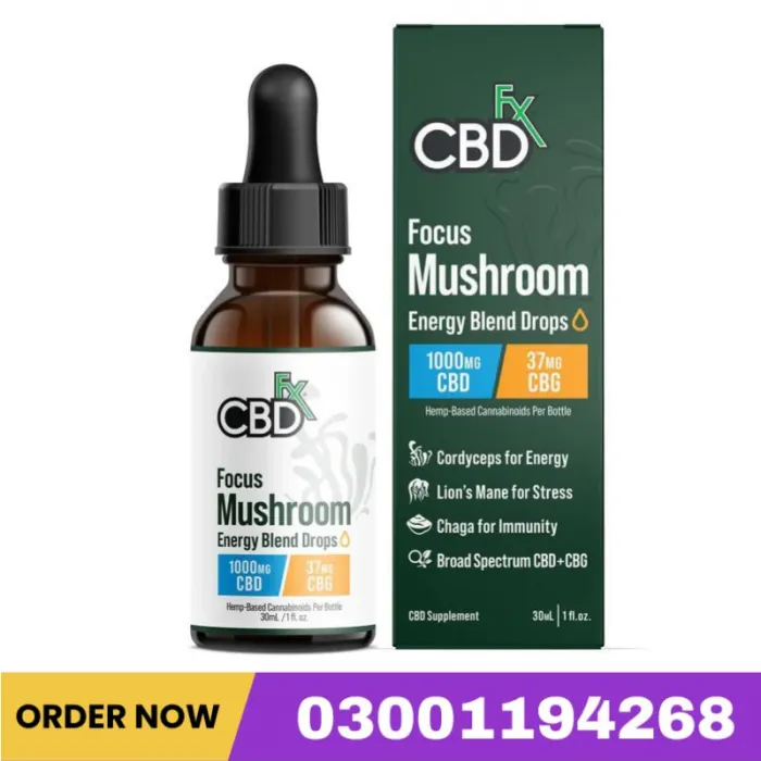 Focus Blend Mushroom Tincture + CBG + CBD Price In Pakistan