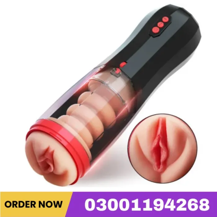 Roka - 5 Thrusting 10 Vibrating Realistic Masturbation Cup