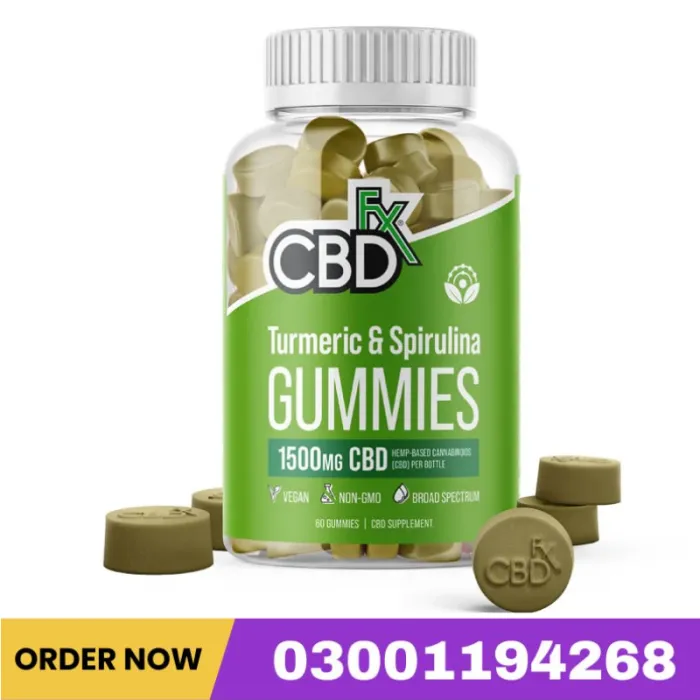 CBD Gummies with Turmeric and Spirulina 1500–3000Mg Price In Pakistan