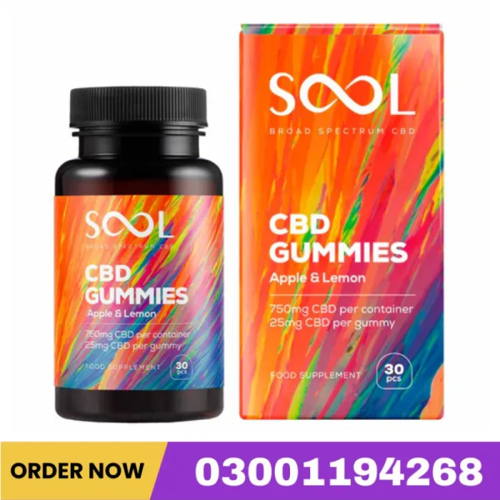CBD Gummies Apple & Lemon 750mg 30pcs In Pakistan