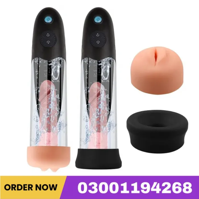 Electric 3 In 1 Water SPA Massager Vacuum Penis Enlarger Male Masturbator Adult Erection Dick Pump Device