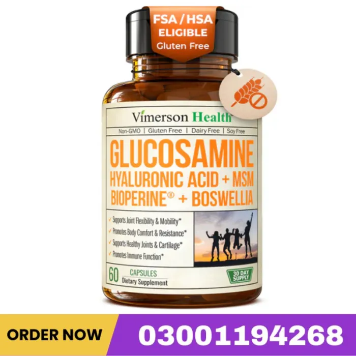 Vimerson Health Glucosamine Hyaluronic Acid+Msm Bioperine+Boswellia Capsule Price In Pakistan