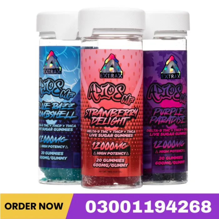 Delta Extrax Adios MF Gummies 12000MG