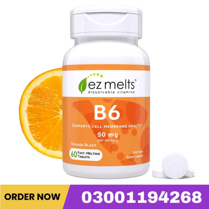 Ez Melts Dissolvable Vitamin B6 50 Mg Tablets In Pakistan