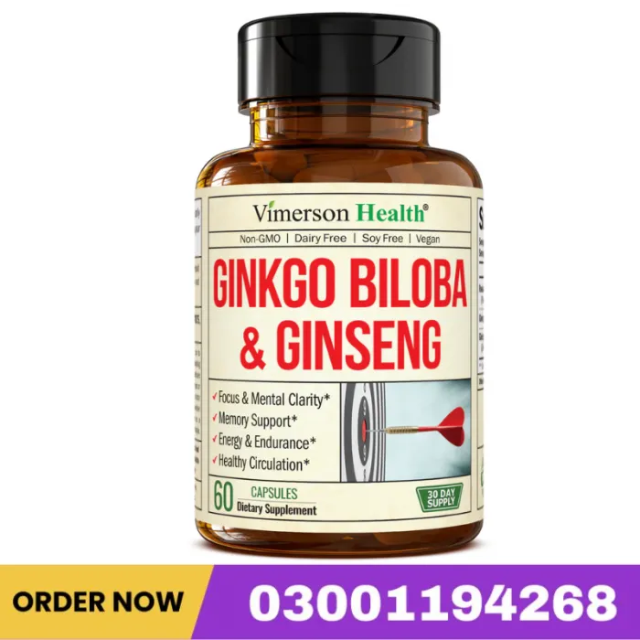 Vimerson Health Ginkgo Biloba & Ginseng Capsule Price In Pakistan
