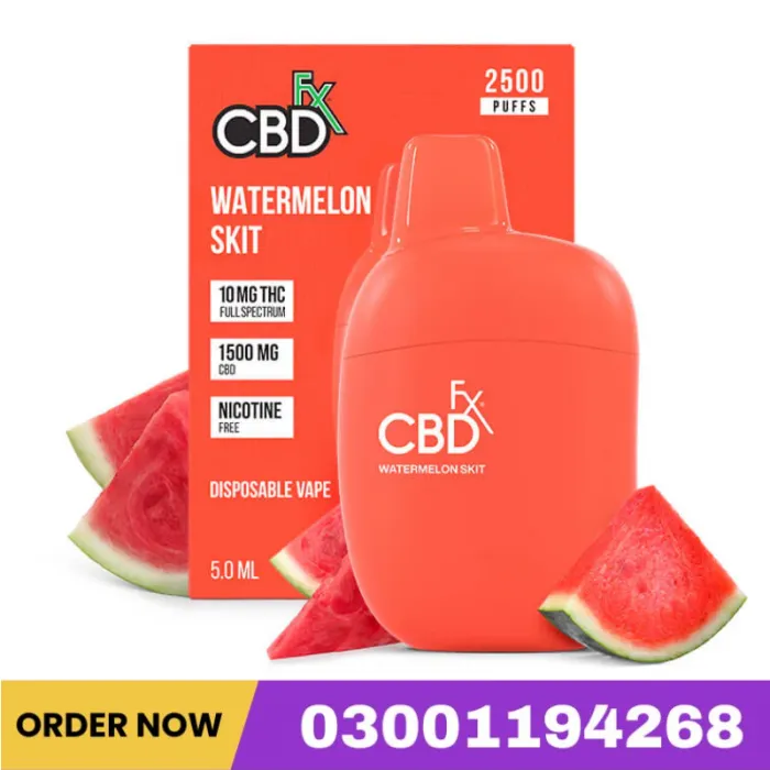 Watermelon Skit THC Vape Pen 1500mg CBD + 10mg THC Price In Pakistan