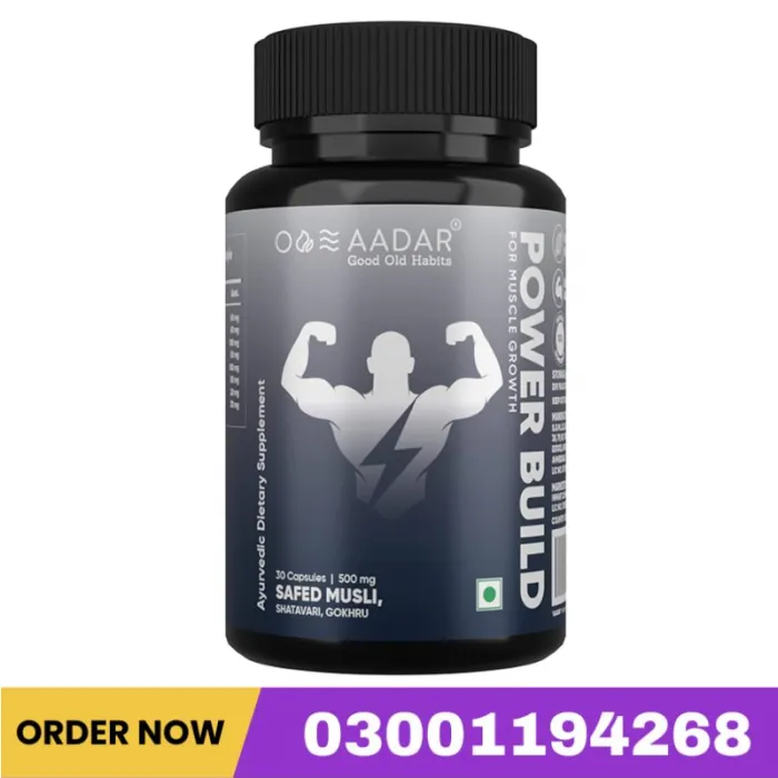 Aadar Power Build Ayurvedic Muscle Gain Capsules Price In Pakistan