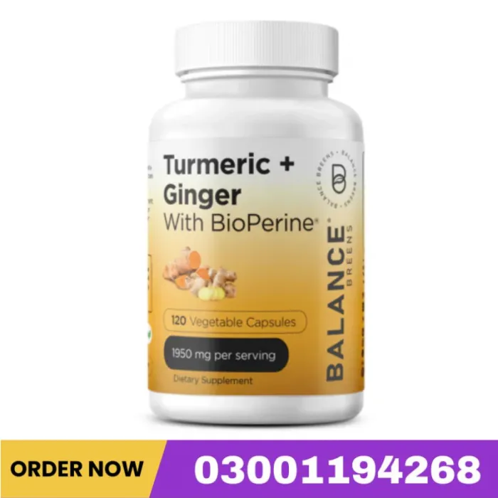 Turmeric Curcumin Ginger 95% Curcuminoids 1950mg Capsules In Pakistan