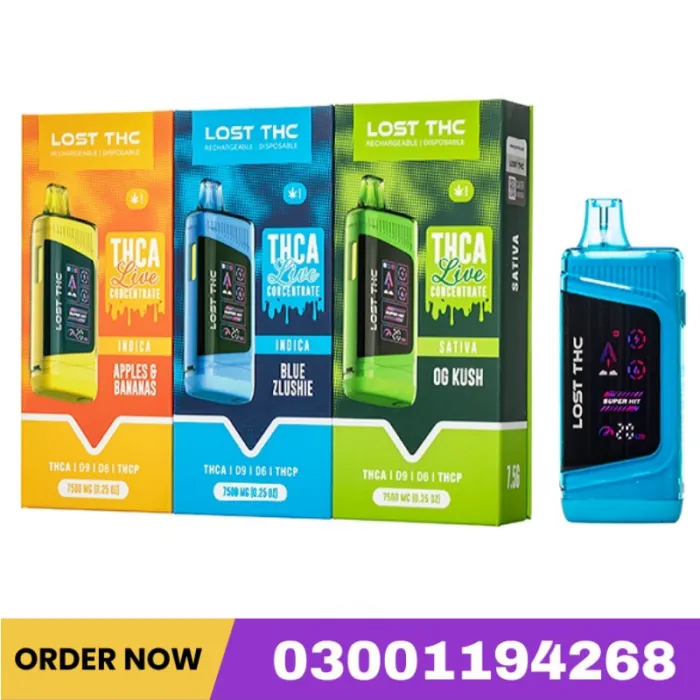 LOST THC V3 THCA Live Concentrate Disposable 7.5G In Pakistan