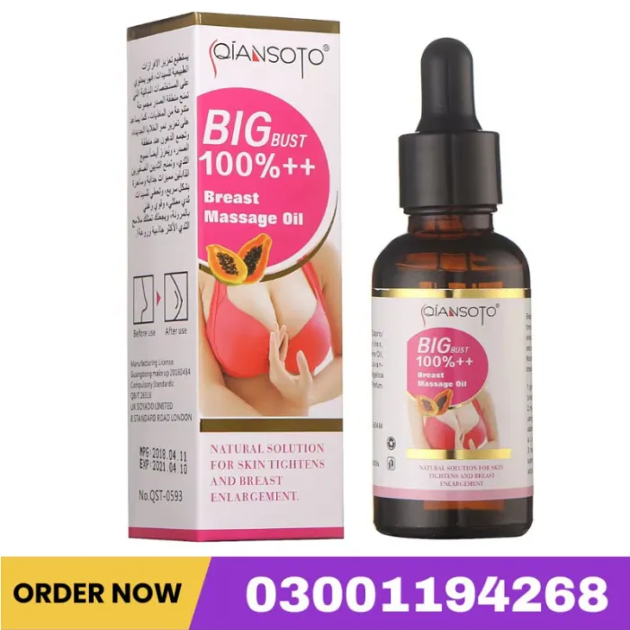 Qiansoto Big Bust 100%++ Breast Massage Oil Price In Pakistan