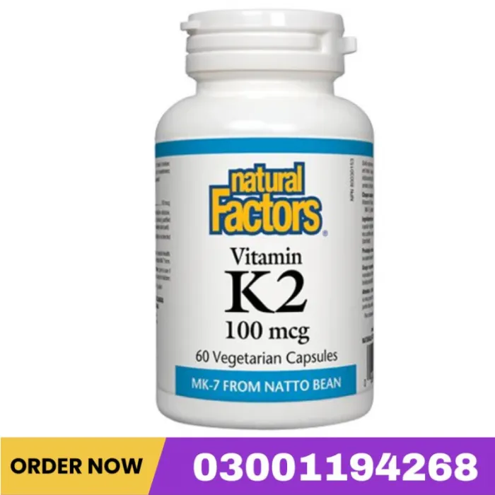 Natural Factors Vitamin K2 100mcg, 60 Ct Price In Pakistan