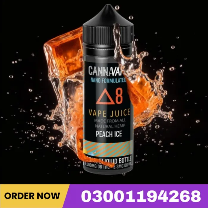 Peach Ice Delta 8 Vape Juice E-Liquid In Pakistan