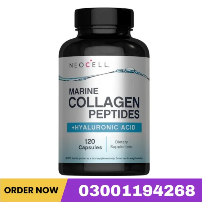 NeoCell Marine Collagen Peptides + Hyaluronic Acid, 120 Ct