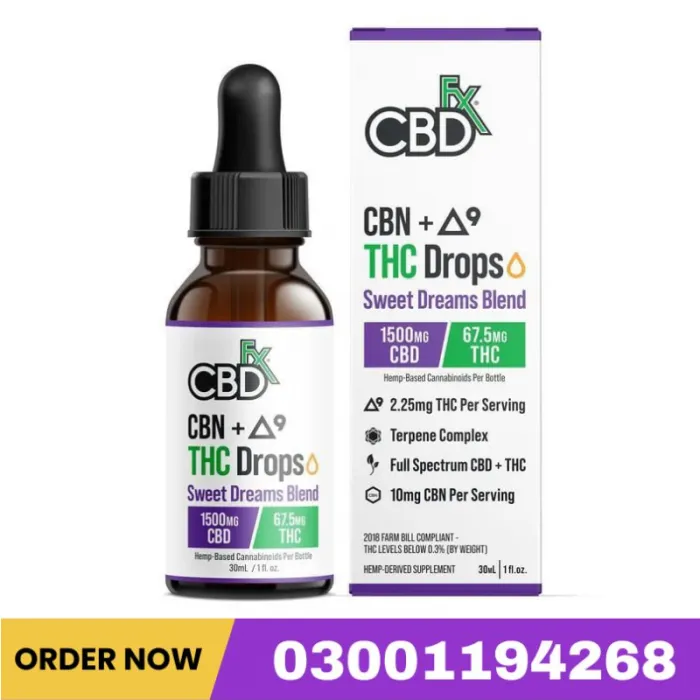 Ultra Full Spectrum CBD Oil Tincture for Sleep + THC + CBN In Pakistan