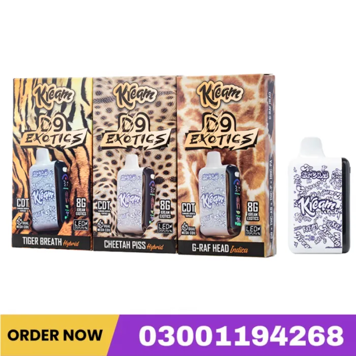 Kream D9 Exotics Disposable 8G In Pakistan