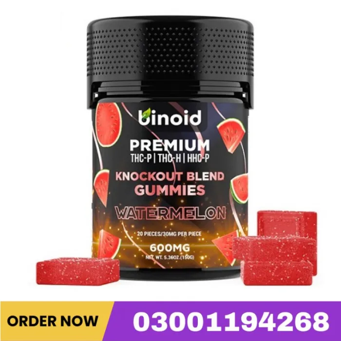 Binoid Knockout Blend Gummies 600mg In Pakistan