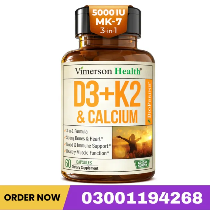 Vimerson Health D3+K2 & Calcium Capsule Price In Pakistan 