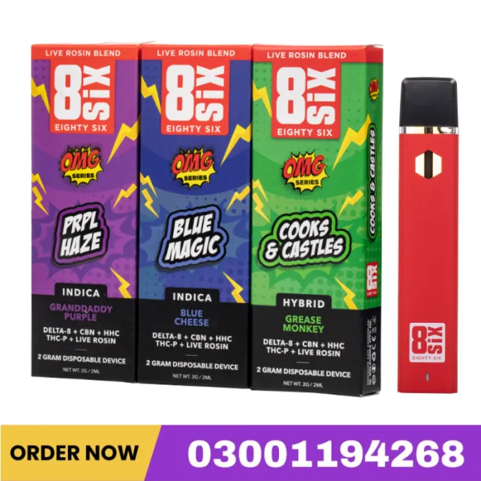 Eighty Six Live Rosin Blend OMG Series Disposable 2G