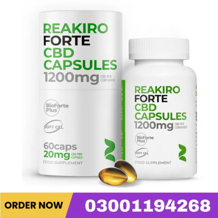 Reakiro Forte Fast-Acting CBD Soft Capsules 1200mg In Pakistan
