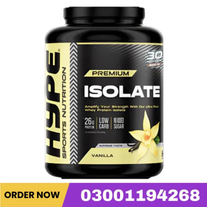 Hype Premium Whey Protein Isolate (Vanilla) 900G In Pakistan
