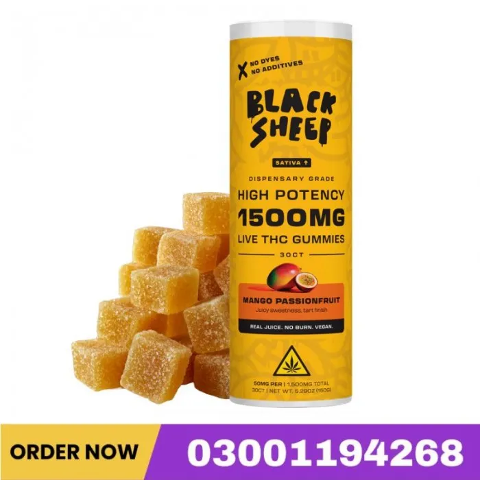 Live THC Gummy: Mango Passionfruit (Sativa), 30ct In Pakistan