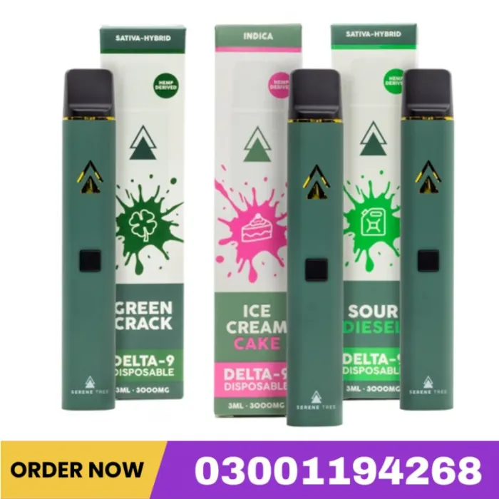 Serene Tree Delta 9 THC Disposable Vape Pens - 3000mg Potency